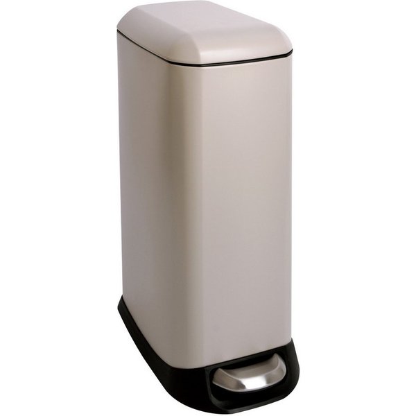 SVITA Mülleimer TS20, Fußpedal, herausnehmbarer Inneneimer, 20L, Stahl, Taupe