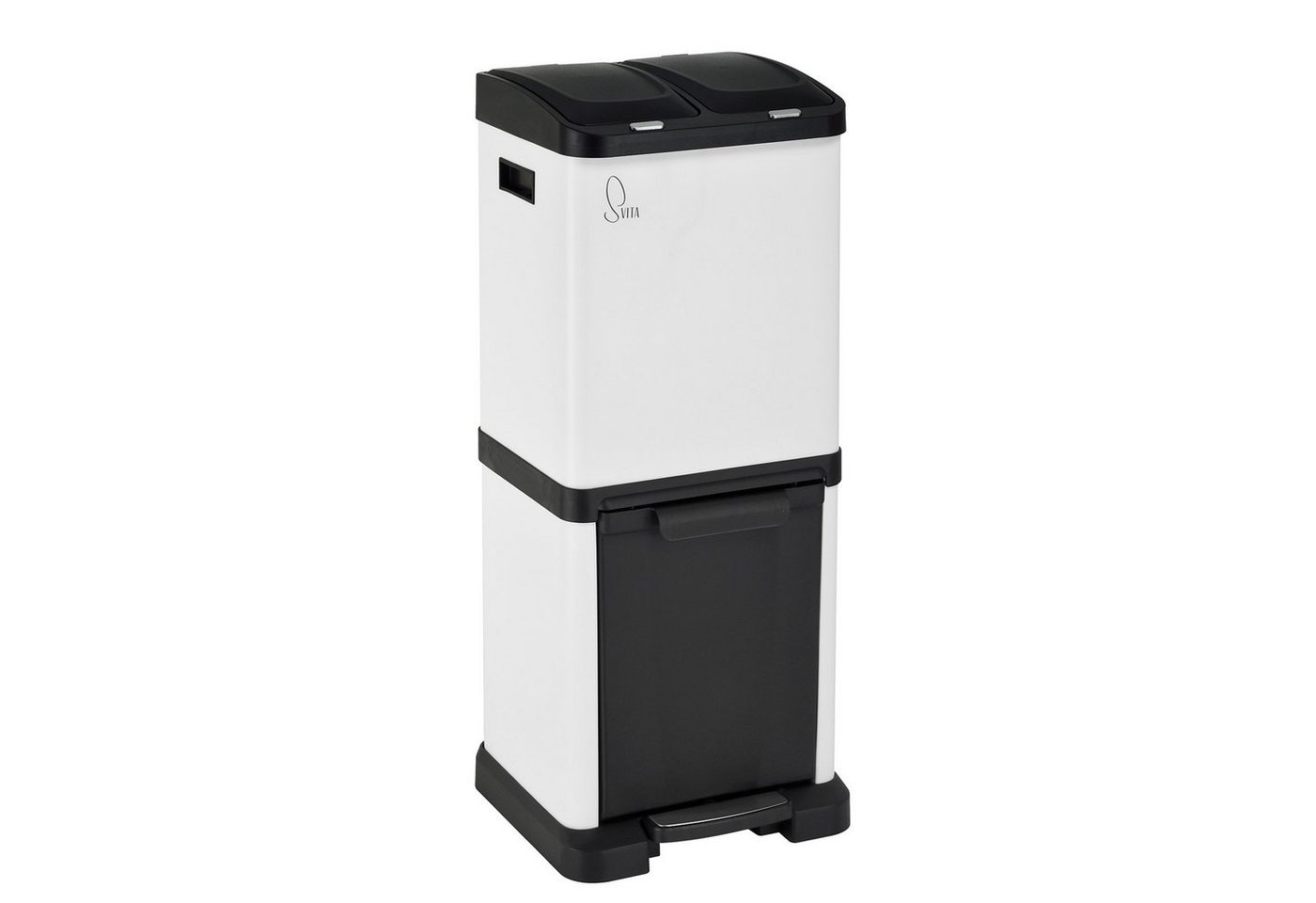 SVITA Mülltrennsystem 3XCombo, 32L Fassungsvermögen, Inneneimer mit Henkel, robust und langlebig – Bild 2 von 5