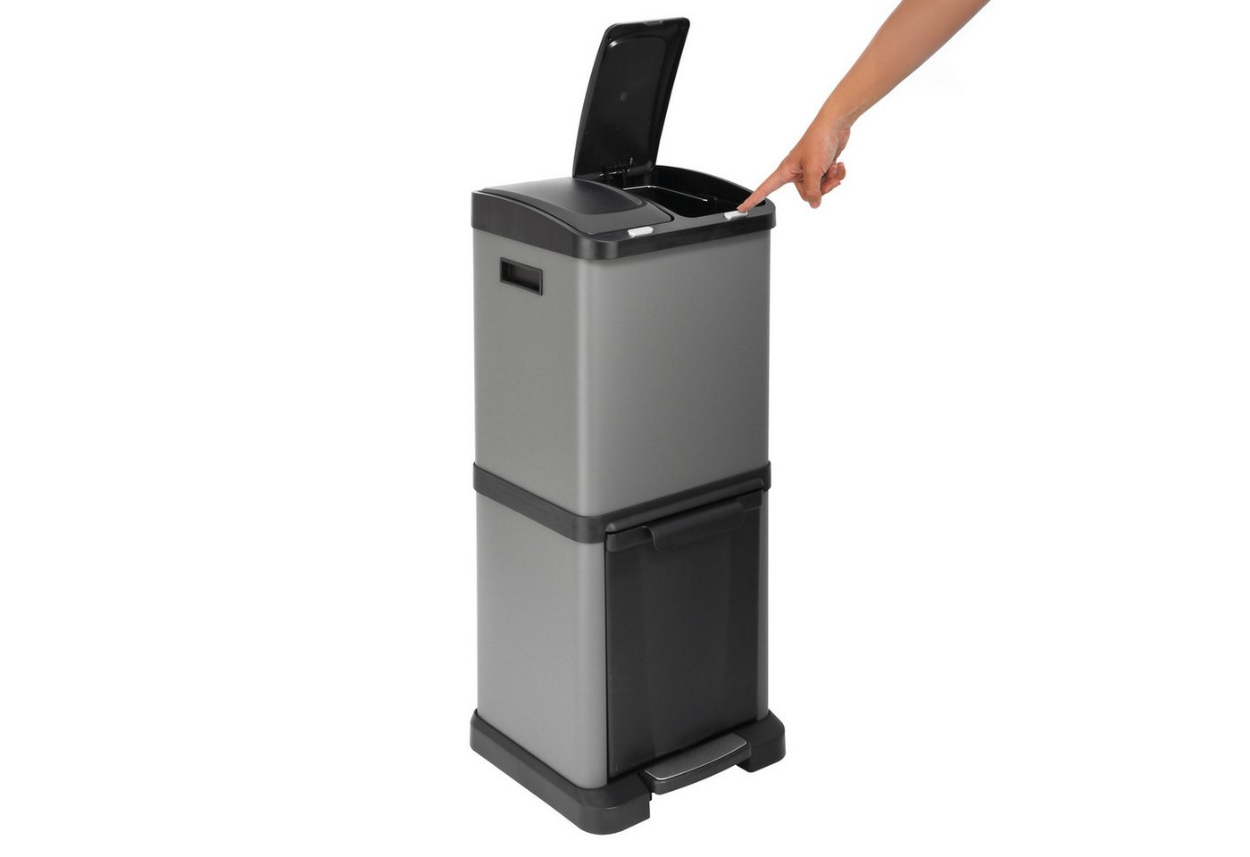 SVITA Mülltrennsystem 3XCombo, 32L Fassungsvermögen, Inneneimer mit Henkel, robust und langlebig – Bild 5 von 5