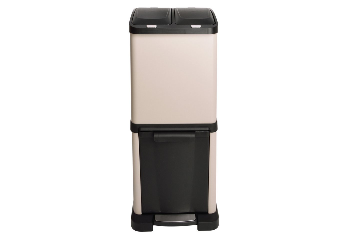 SVITA Mülltrennsystem 3XCombo, 32L Fassungsvermögen, Inneneimer mit Henkel, Taupe – Bild 5 von 5