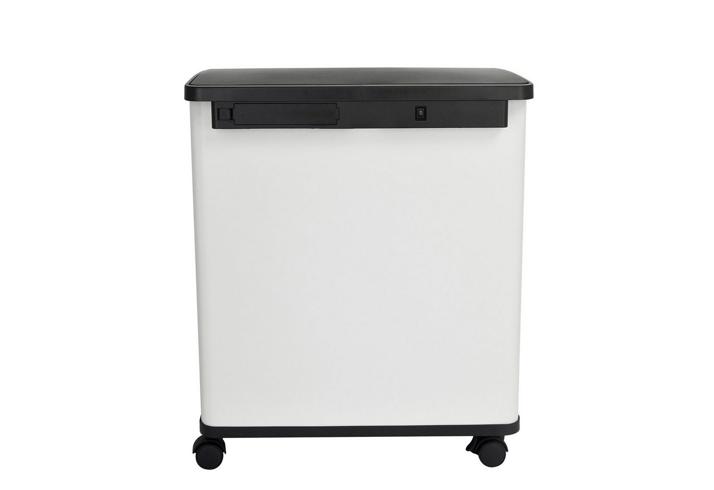 SVITA Mülltrennsystem SR2X30, Sensormülleimer, 2 Innenfächer, 60L, pulverbeschichteter Stahl, Weiß – Bild 2 von 5