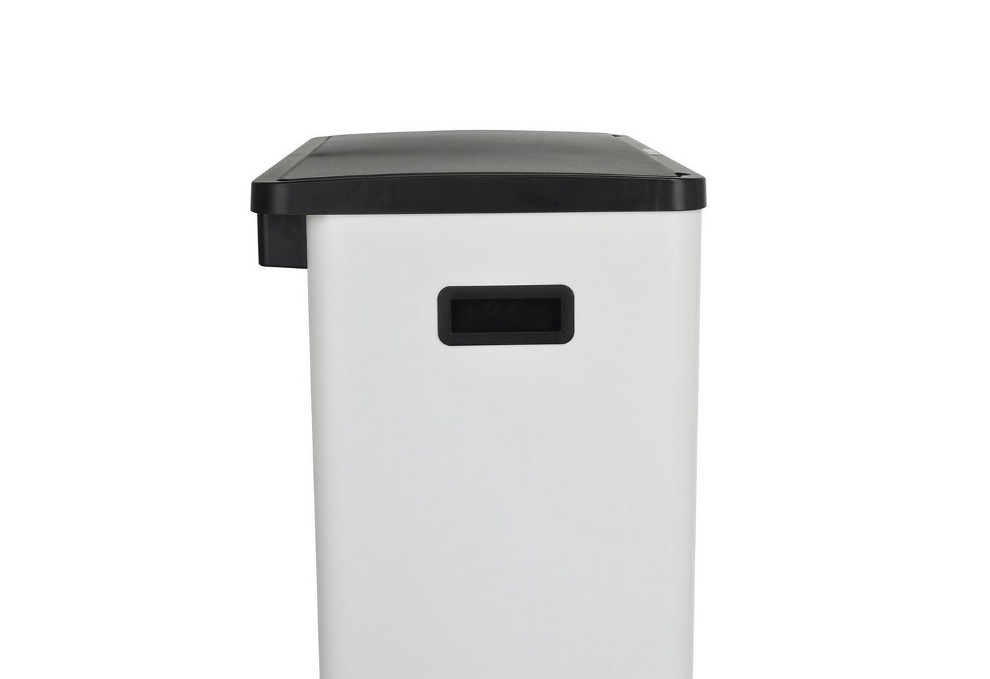 SVITA Mülltrennsystem SR2X30, Sensormülleimer, 2 Innenfächer, 60L, pulverbeschichteter Stahl, Weiß – Bild 3 von 5