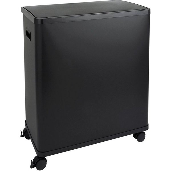 SVITA Mülltrennsystem SR2X30, Sensormülleimer, 2 Innenfächer, 60L, Stahl pulverbeschichtet, Schwarz