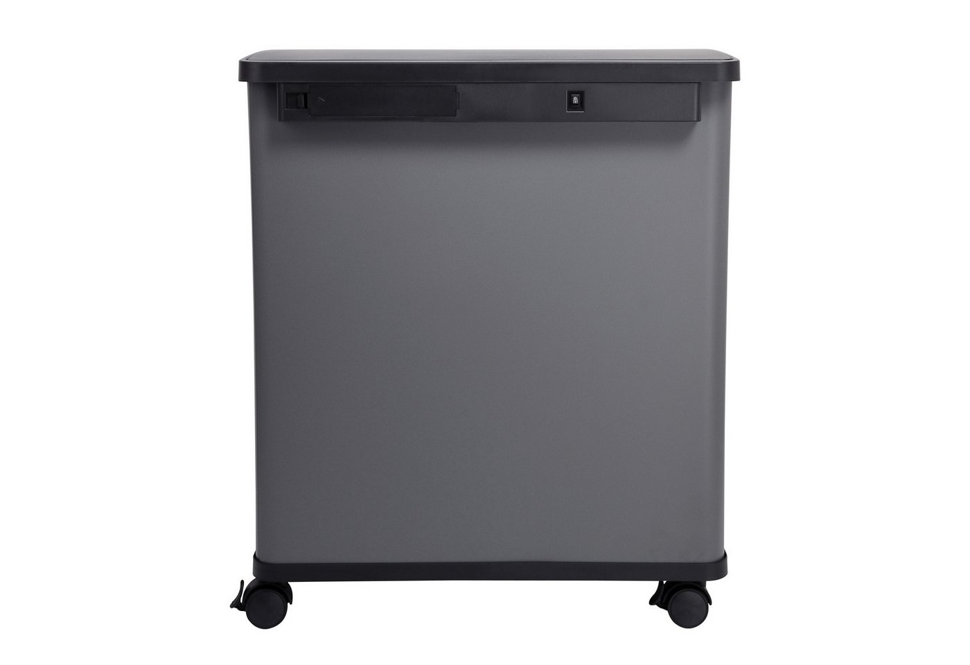 SVITA Mülltrennsystem SR2X30, Sensormülleimer, 2 Innenfächer, 60L, pulverbeschichteter Stahl, Grau – Bild 2 von 5