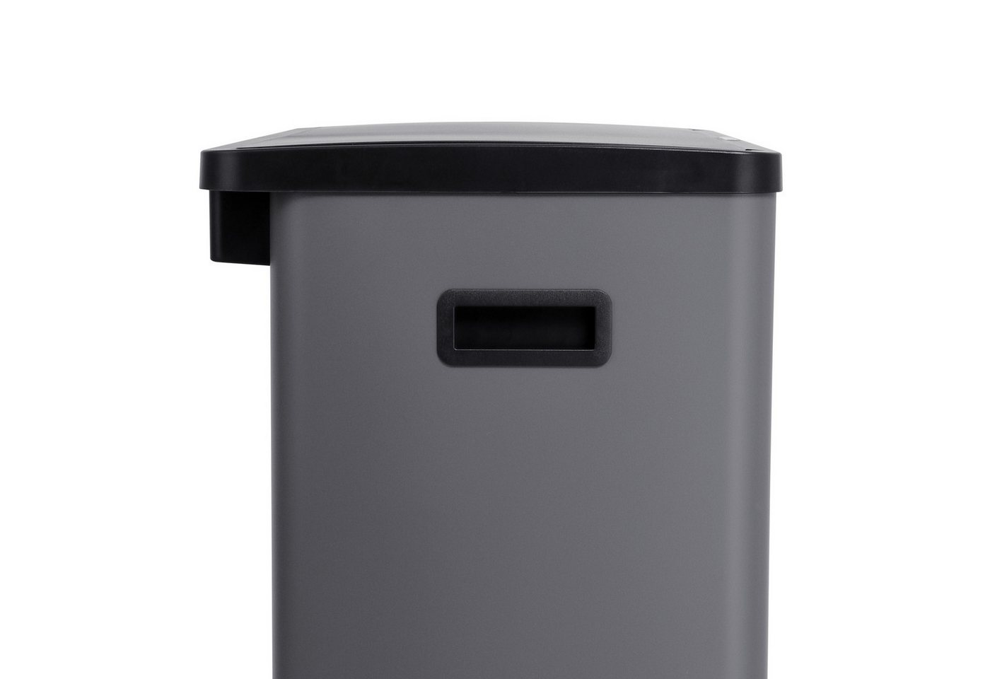 SVITA Mülltrennsystem SR2X30, Sensormülleimer, 2 Innenfächer, 60L, pulverbeschichteter Stahl, Grau – Bild 3 von 5