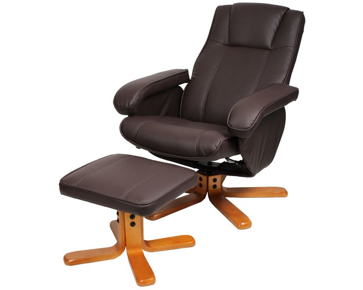 SVITA Relaxsessel CHARLES (Set, 2-St., Relaxsessel mit Hocker), 360° drehbar,mit Fußablage,Wippmechanismus,bequem gepolstert – Bild 3 von 5