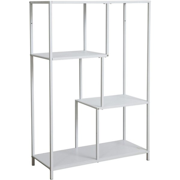 SVITA Standregal CARME, Metallregal, Mehrzweckregal, Weiß, 77 x 33 x 114 cm