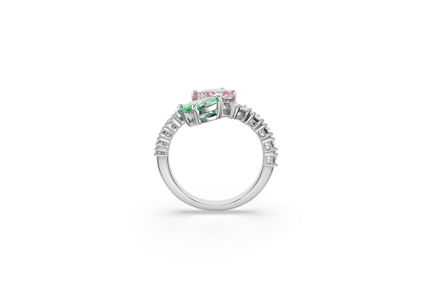 Swarovski Fingerring Schmuck Geschenk Capsule Ring, mit Swarovski® Kristall, Zirkonia (synth) – Bild 3 von 5