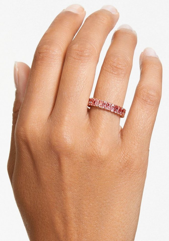 Swarovski Fingerring Schmuck Geschenk Matrix Ring, mit Swarovski® Zirkonia (synth) – Bild 5 von 5