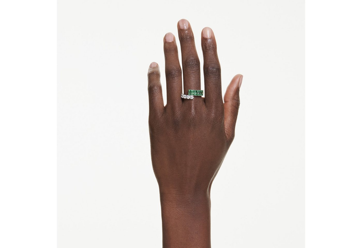 Swarovski Fingerring Schmuck Geschenk Matrix Ring, mit Swarovski® Kristall, Zirkonia (synth) – Bild 5 von 5
