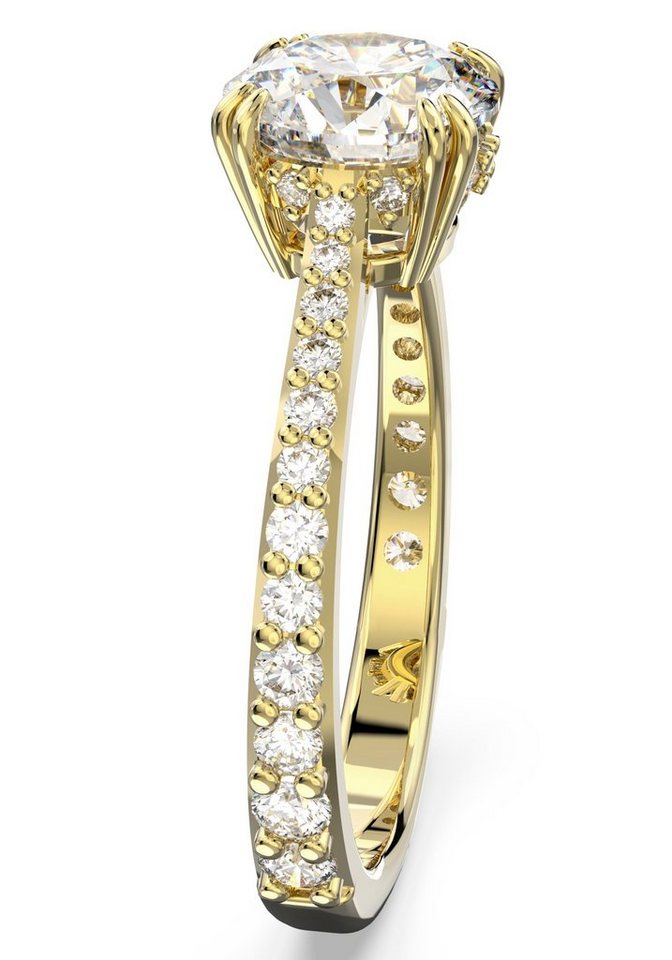 Swarovski Fingerring Stilla Round Cocktailring, mit Swarovski® Kristall – Bild 3 von 5