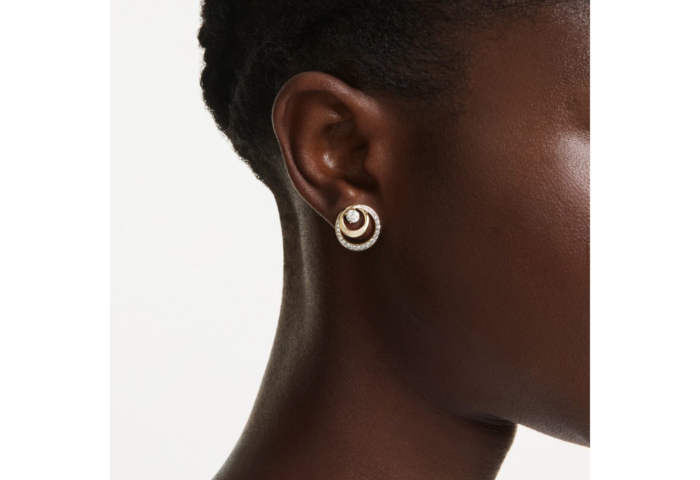 Swarovski Paar Ohrstecker Schmuck Geschenk Hyperbola Ohrringe, mit Swarovski® Kristall – Bild 5 von 5