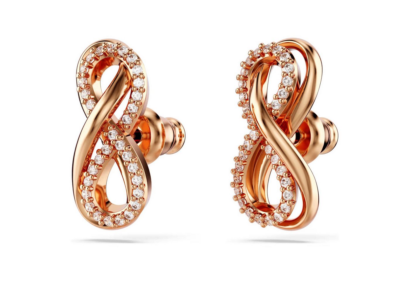 Swarovski Paar Ohrstecker Unendlichkeit – Bild 3 von 5