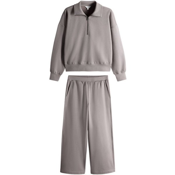 The Set Sweatanzug The Set Sweatshirt & Jogginghose mit geradem Bein (2-tlg)