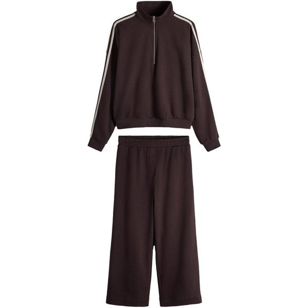 The Set Sweatanzug The Set Sweatshirt und gerade Jogginghose (2-tlg)