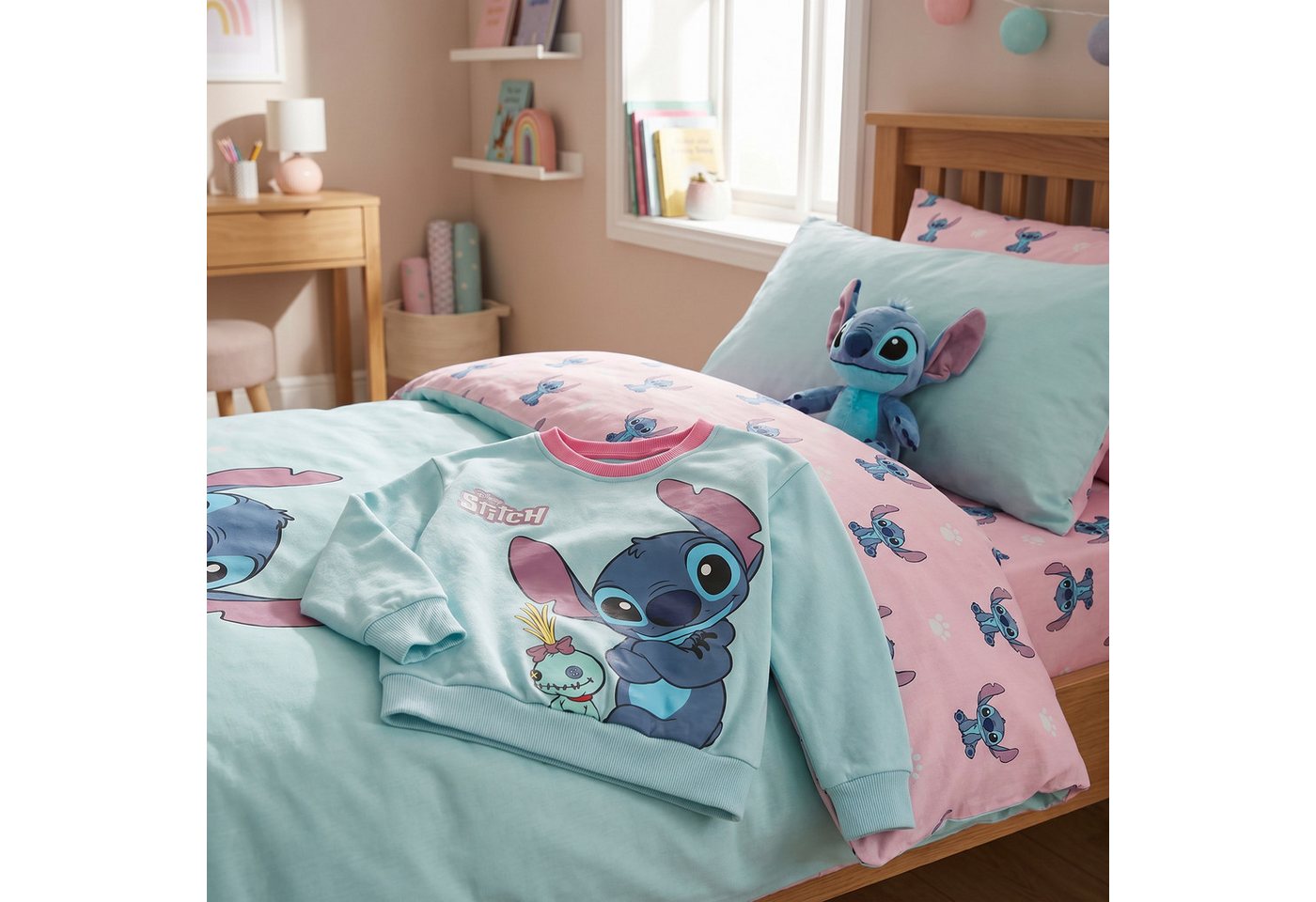 Disney Sweater Disney Lilo und Stitch Kinder Mädchen Sweater Pulli Pullover Gr. 92 bis 128 – Bild 5 von 5