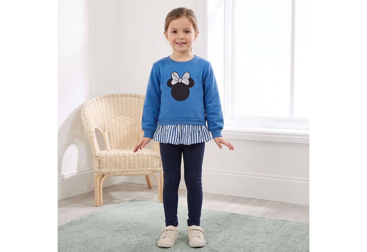 Disney Sweater Disney Minnie Maus Mädchen Kinder Pullover Pulli Gr. 98 bis 128 – Bild 4 von 5