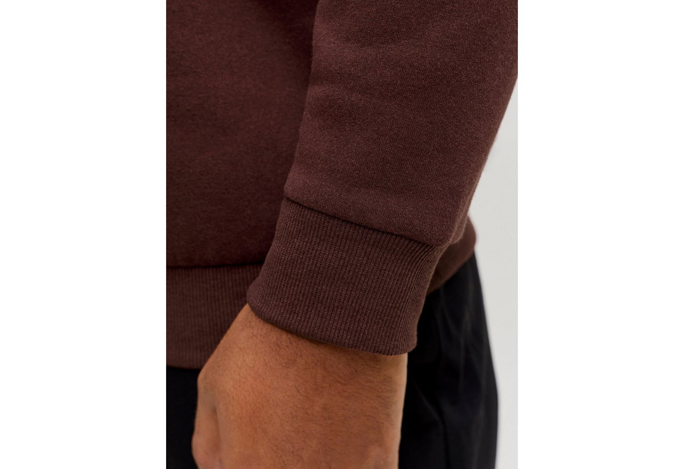 Jack & Jones Sweater Jack&Jones Übergrößen Basic-Sweater braun JJEBRADLEY – Bild 3 von 5