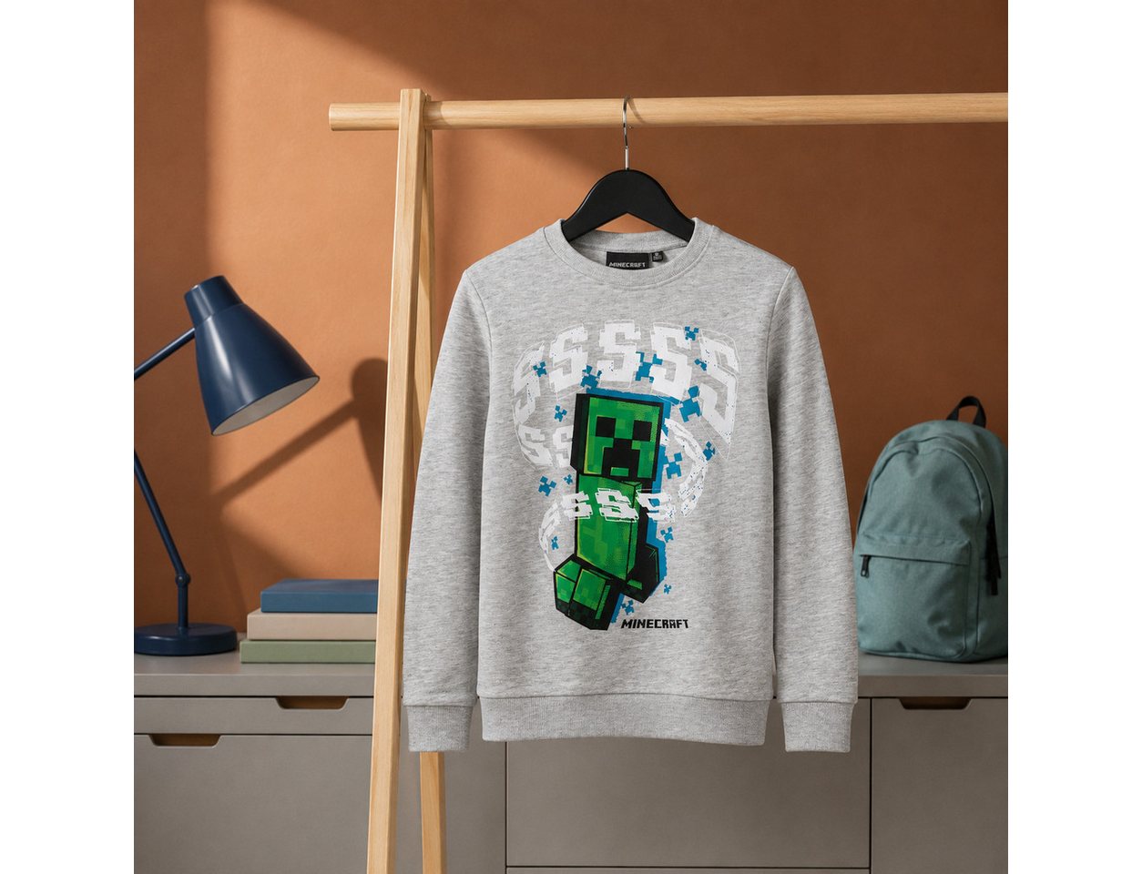 Minecraft Sweater Minecraft Gamer Creeper Kinder Jungen Pulli Pullover Gr. 128 bis 140 – Bild 5 von 5