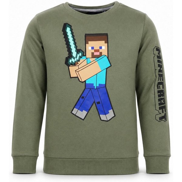 Minecraft Sweater Minecraft Gamer Steve Kinder Jungen Pulli Pullover Gr. 128 bis 152