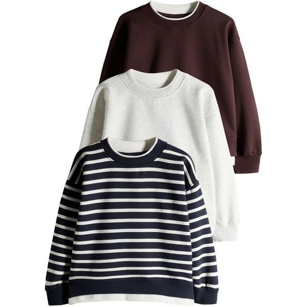 The Set Sweater The Set Sweatshirts mit Hemddetail, 3er-Pack (3-tlg)