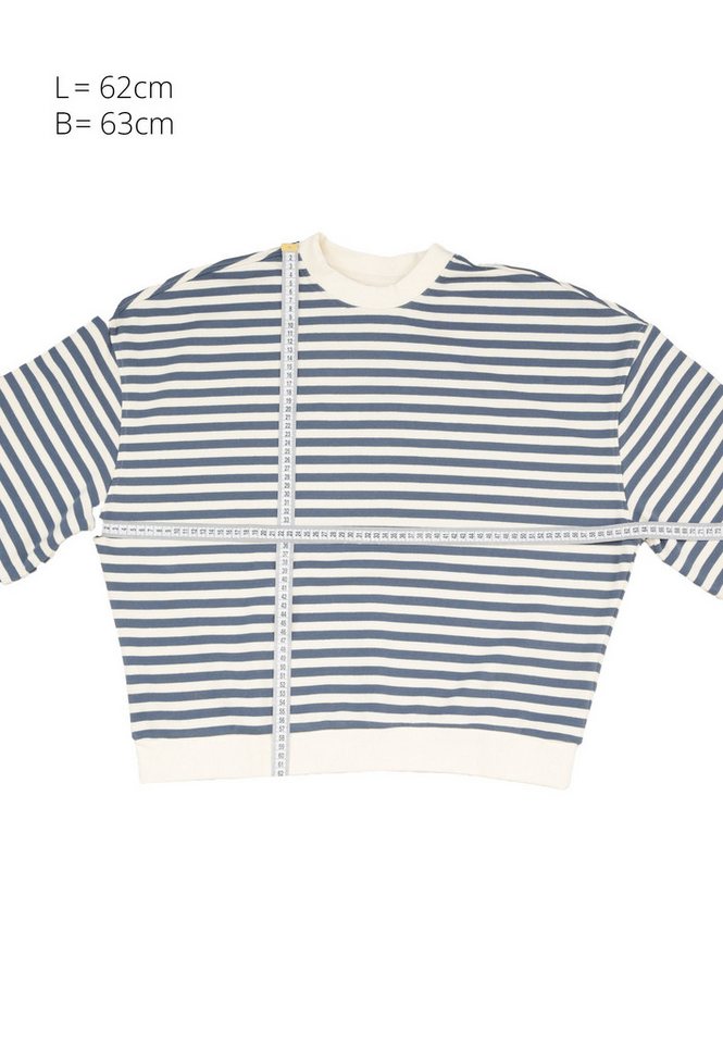 URBAN CLASSICS Sweater Urban Classics Damen Ladies Oversized Striped Crewneck – Bild 5 von 5