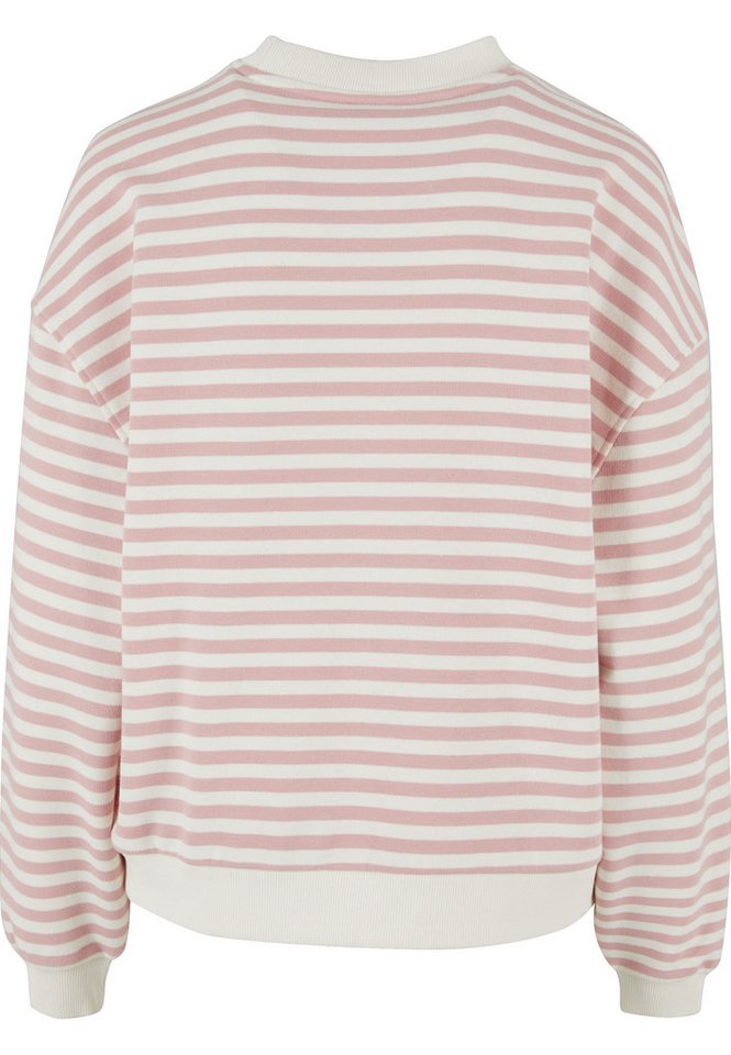 URBAN CLASSICS Sweater Urban Classics Damen Ladies Oversized Striped Crewneck – Bild 2 von 5
