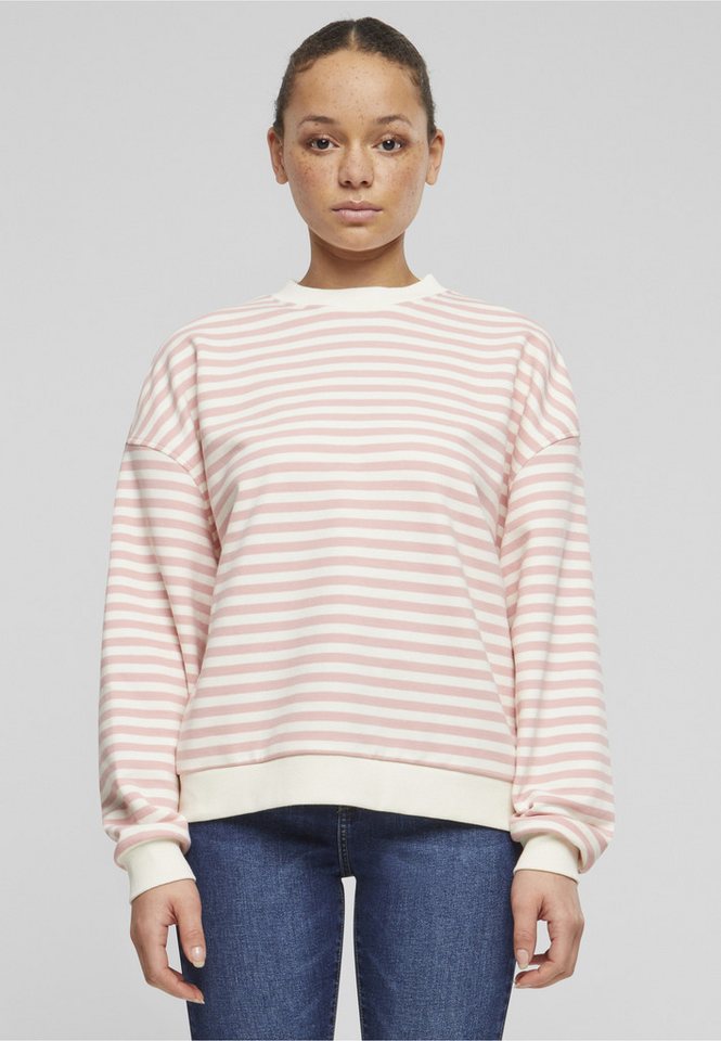 URBAN CLASSICS Sweater Urban Classics Damen Ladies Oversized Striped Crewneck – Bild 5 von 5