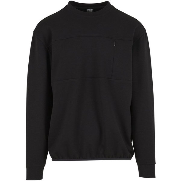 URBAN CLASSICS Sweater Urban Classics Scuba Zip Pocket Crew (1-tlg)