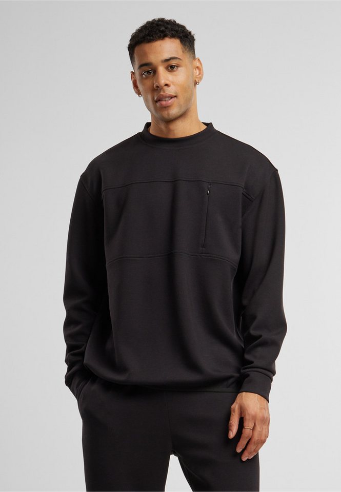 URBAN CLASSICS Sweater Urban Classics Scuba Zip Pocket Crew (1-tlg) – Bild 3 von 5