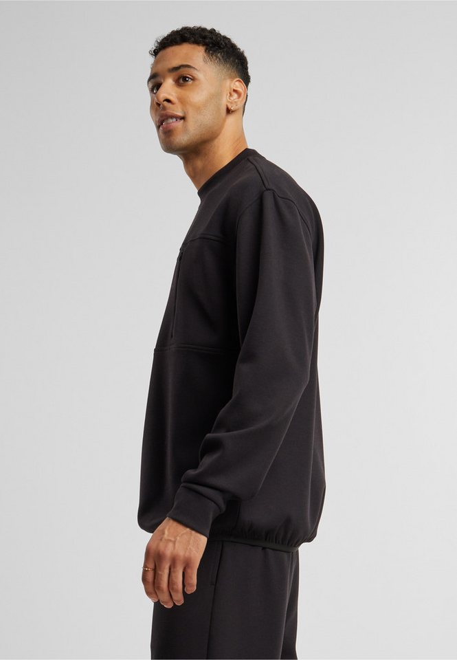 URBAN CLASSICS Sweater Urban Classics Scuba Zip Pocket Crew (1-tlg) – Bild 4 von 5
