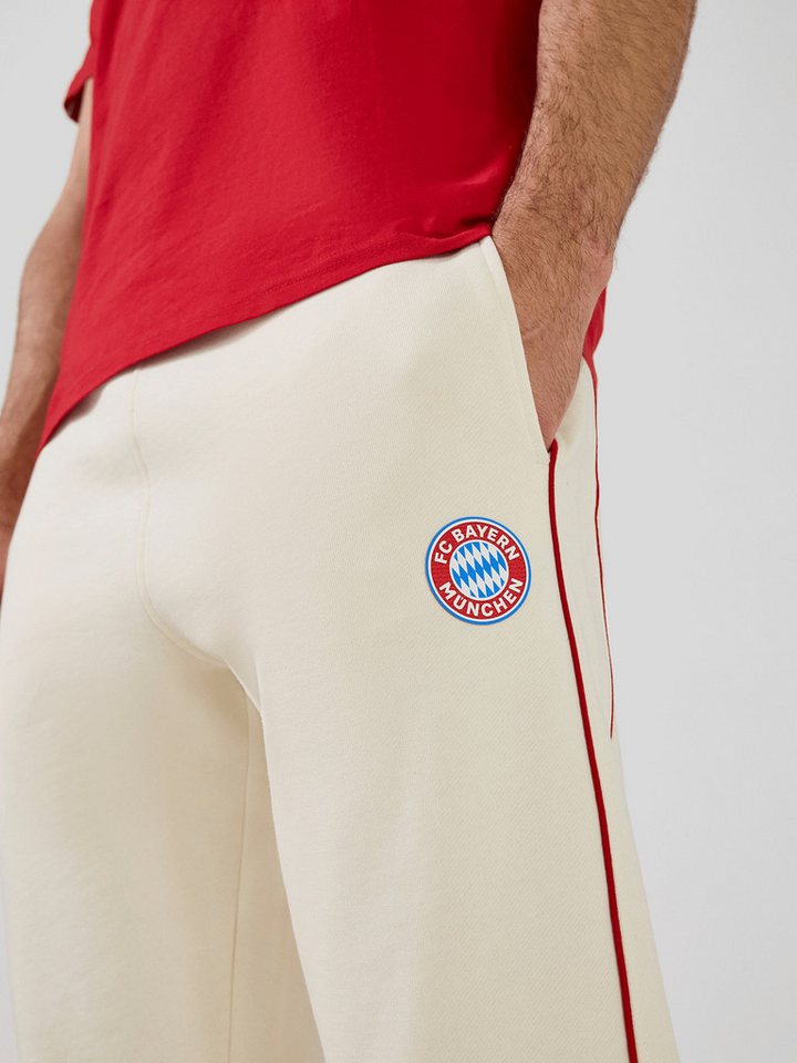 FC Bayern München Sweathose FC Bayern München, Sweatpant Essentials, Herren, Off white – Bild 3 von 5