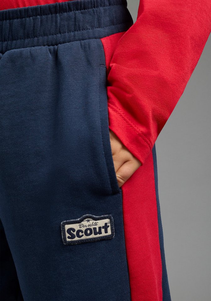 Scout Sweathose Jogginghose mit kontrastfarbigen Seiteneinsätzen- NEU von SCOUT Sweathose mit seitlichen Einsätzen und SCOUT Badge – Bild 4 von 5