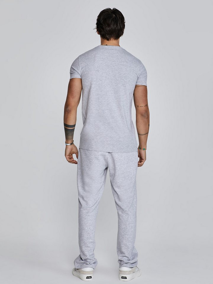 Siksilk Sweathose SikSilk Herren Grau Marl Trainingshose – Bild 5 von 5