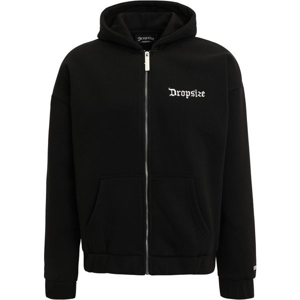 Dropsize Sweatjacke Dropsize Herren Super Heavy Oversize Blank Zip Hoodie