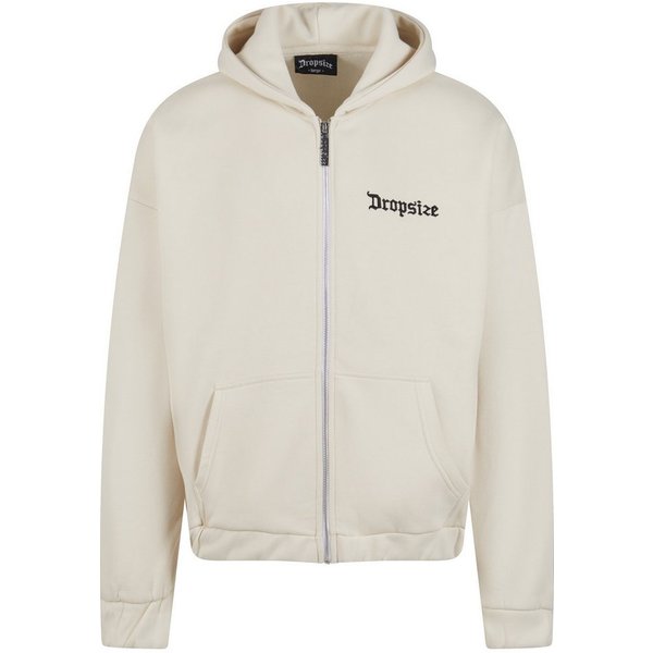 Dropsize Sweatjacke Dropsize Herren Super Heavy Oversize Blank Zip Hoodie