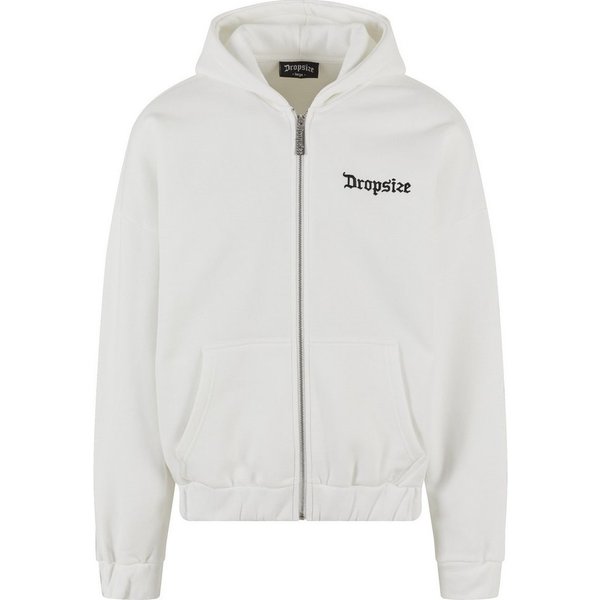 Dropsize Sweatjacke Dropsize Herren Super Heavy Oversize Blank Zip Hoodie