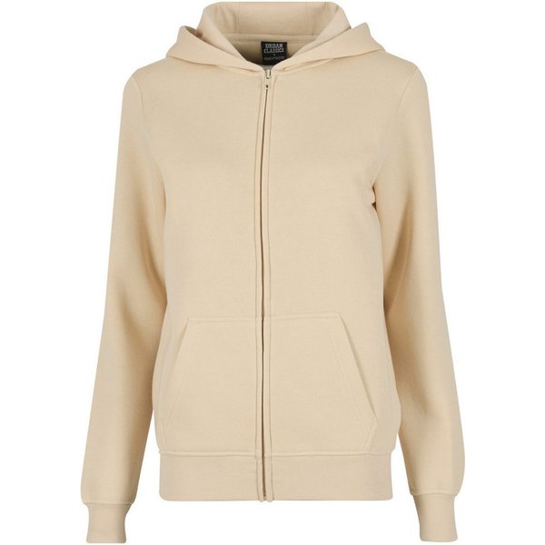 URBAN CLASSICS Sweatjacke Urban Classics Ladies Basic Essential Zip Hoody