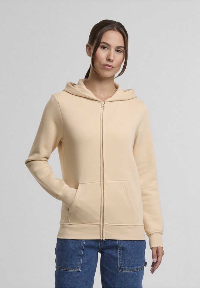 URBAN CLASSICS Sweatjacke Urban Classics Ladies Basic Essential Zip Hoody – Bild 3 von 5