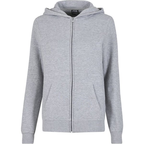 URBAN CLASSICS Sweatjacke Urban Classics Ladies Basic Essential Zip Hoody