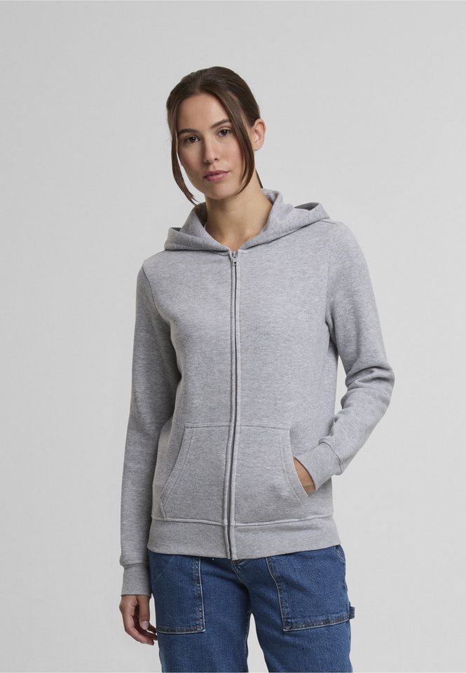 URBAN CLASSICS Sweatjacke Urban Classics Ladies Basic Essential Zip Hoody – Bild 3 von 5