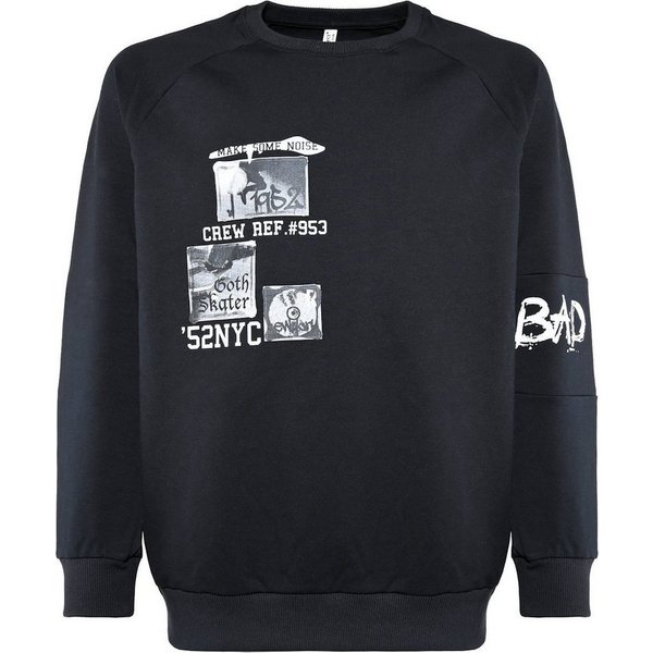 BLUE EFFECT Sweatshirt blue effect boys Sweatshirt Pullover BAD Schwarz (1-tlg)