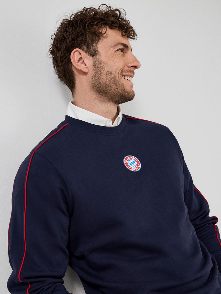 FC Bayern München Sweatshirt FC Bayern München, Sweatshirt Essentials, Herren, Navy – Bild 3 von 5