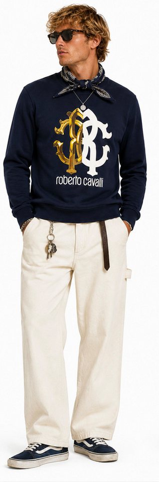 roberto cavalli Sweatshirt FIRENZE RC Monogram Logo Sweatshirt Pullover Sweater Exklusive Roberto Cavalli Firenze Premium-Linie – Bild 3 von 5