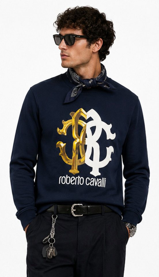 roberto cavalli Sweatshirt FIRENZE RC Monogram Logo Sweatshirt Pullover Sweater Exklusive Roberto Cavalli Firenze Premium-Linie – Bild 4 von 5