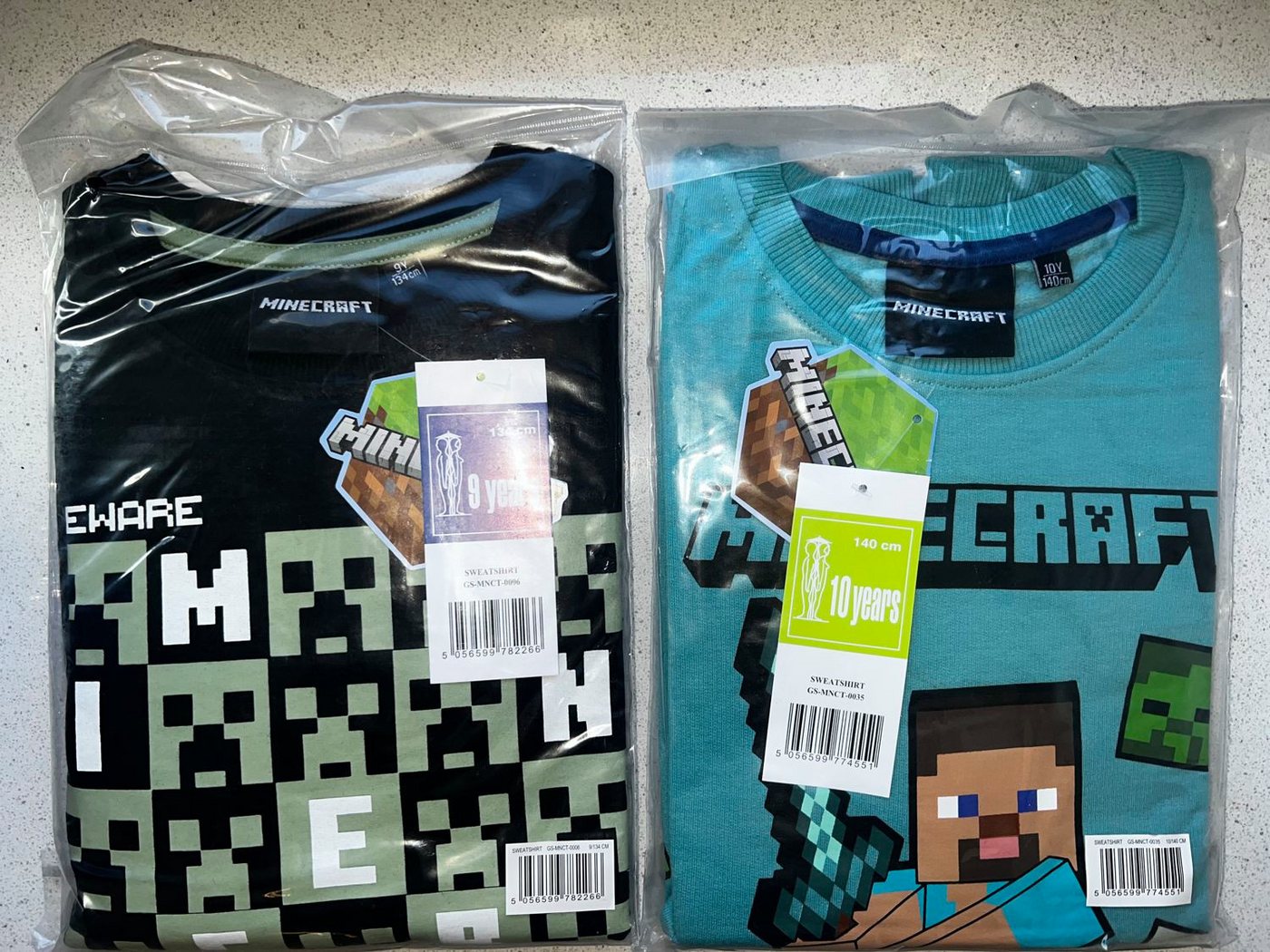 Minecraft Sweatshirt MINECRAFT Sweatshirt schwarz oder blau Kinder 6 - 12 Jahre Sweatshirt Kinder – Bild 5 von 5