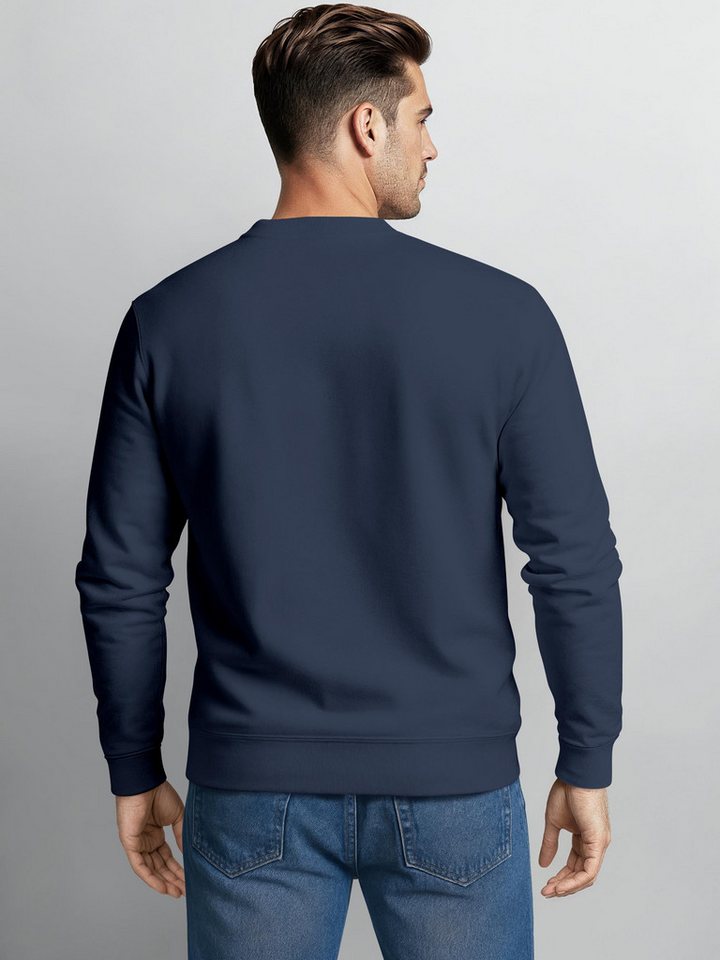 Neverless Sweatshirt Neverless® Herren Sweatshirt mit Frontprint - Coastal - Regular Fit – Bild 3 von 5
