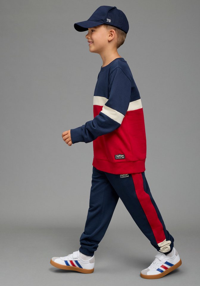 Scout Sweatshirt Rundhals-Sweat mit kontrastfarbigen Einsätzen - NEU von SCOUT Colorblocking Sweatshirt, Rundhals, Langarm, hüftbedeckende Länge – Bild 4 von 5