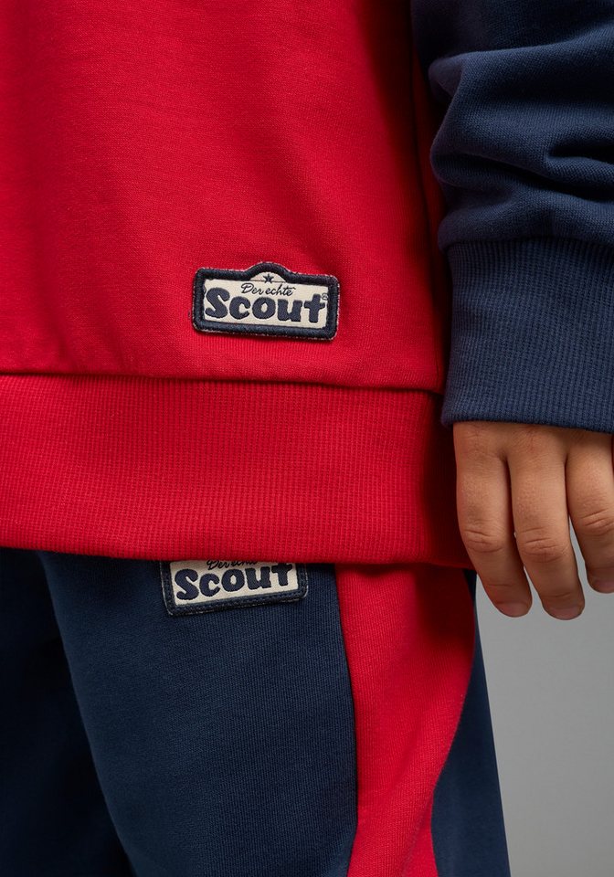 Scout Sweatshirt Rundhals-Sweat mit kontrastfarbigen Einsätzen - NEU von SCOUT Colorblocking Sweatshirt, Rundhals, Langarm, hüftbedeckende Länge – Bild 5 von 5