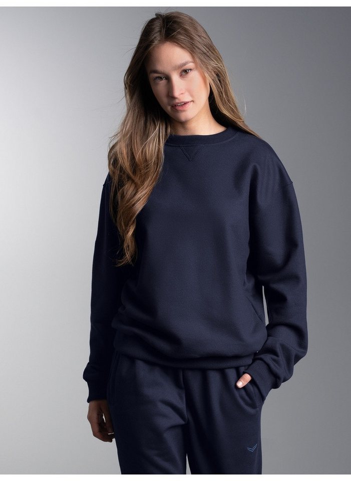Trigema Sweatshirt TRIGEMA Basic Sweatshirt mit weicher Innenseite – Bild 3 von 4